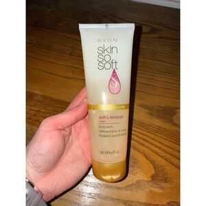 Avon Skin So Soft Soft & Sensual Luminous Luxe Body Wash Argan Oil 8.4oz